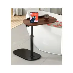 GENERICO - Mesa Auxiliar En Forma De C De Altura Ajustable Giratoria 80X40X30 cm