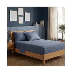 CANNON HOME - Sabana Royal Supreme 2 plazas Cannon 300 Hilos 100% algodón color Bluestone