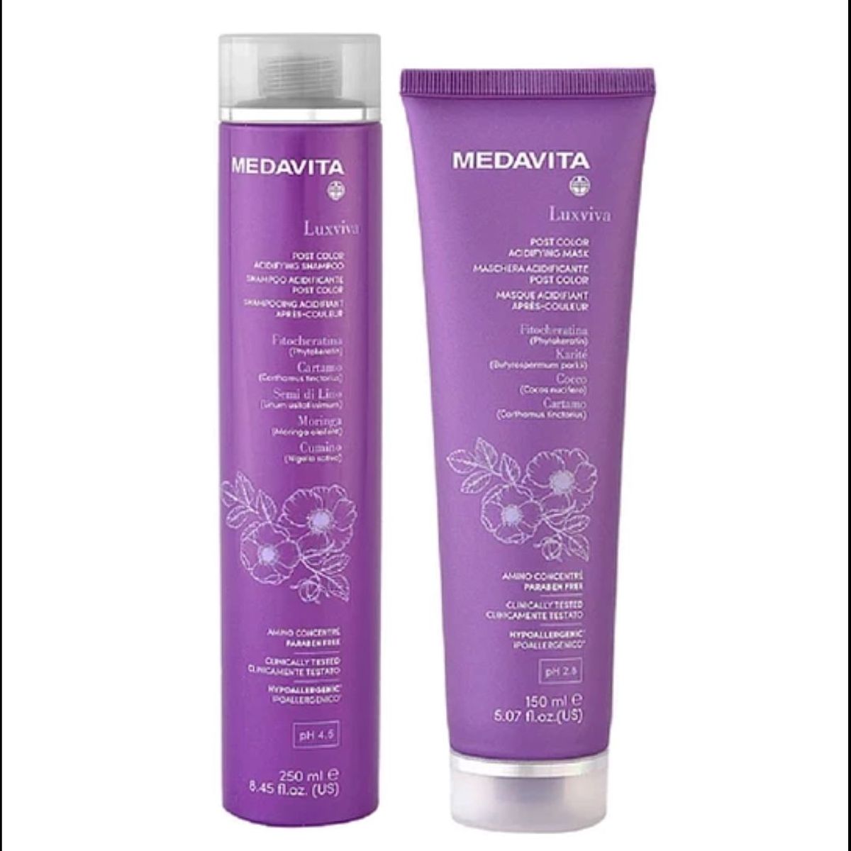 MEDAVITA - Pack Medavita Post Color Shampoo 250ml + Mascara 150ml