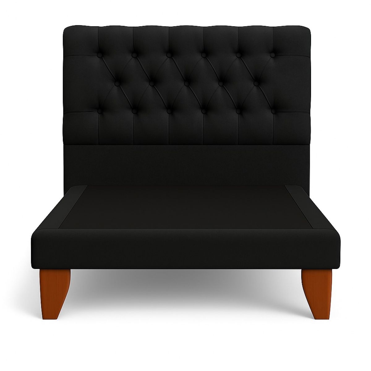 GENERICO - Cama 1.5 Plazas con Respaldo Premium y Base Incluida Diseño Elegante y Máxima Comodidad