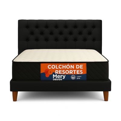 Imagen 2 del producto Cama Plaza y Media + Colchon Mery Desing
