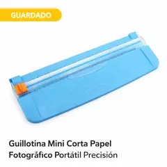 GENERICO - Guillotina Mini Corta Papel Fotográfico Portátil Precisión