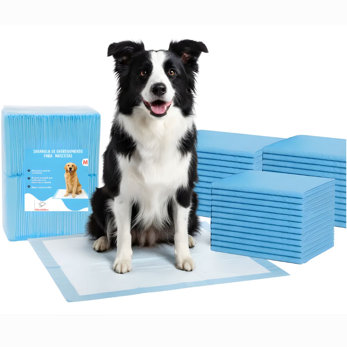 PET BED - 50 Unid. 45 × 60 cm Sabanillas Absorbentes Para Perros