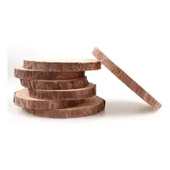 MOTARRO - Rodajas de Madera Natural 3 a 4 cm Pack 5 Unidades