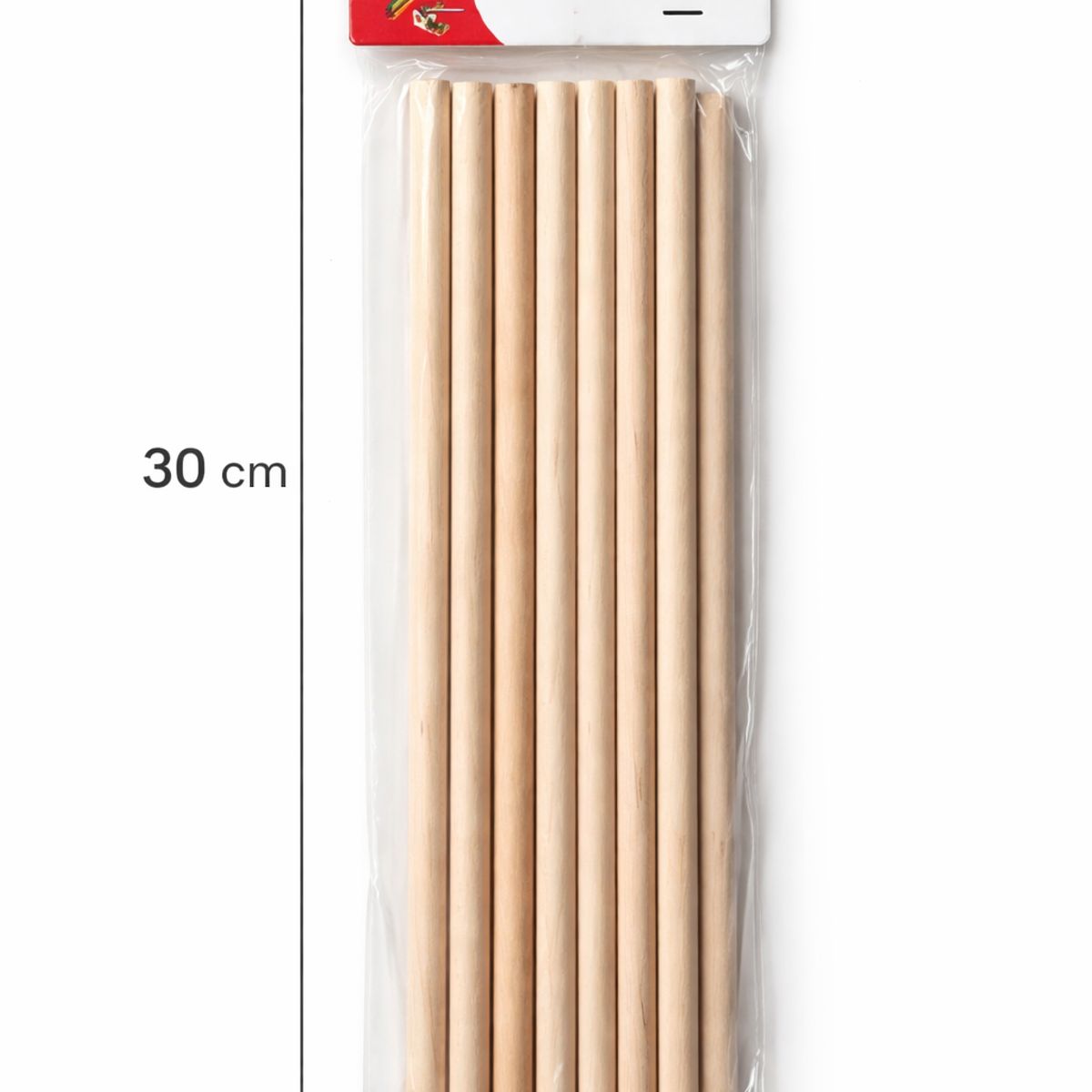 GENERICO - 4 Bolsas Palos De Maquetasmadera 30 Cm X 1 Cm 20 Unidades
