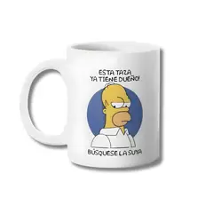 GENERICO - Tazon No Toques Mi Taza - Homero 325ml
