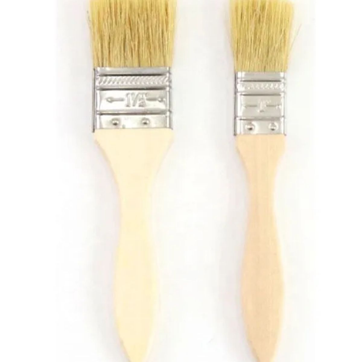 GENERICO - Juego De Brochas Set De 3 Piezas 1, 1,5, 2 Pulgadas Natural