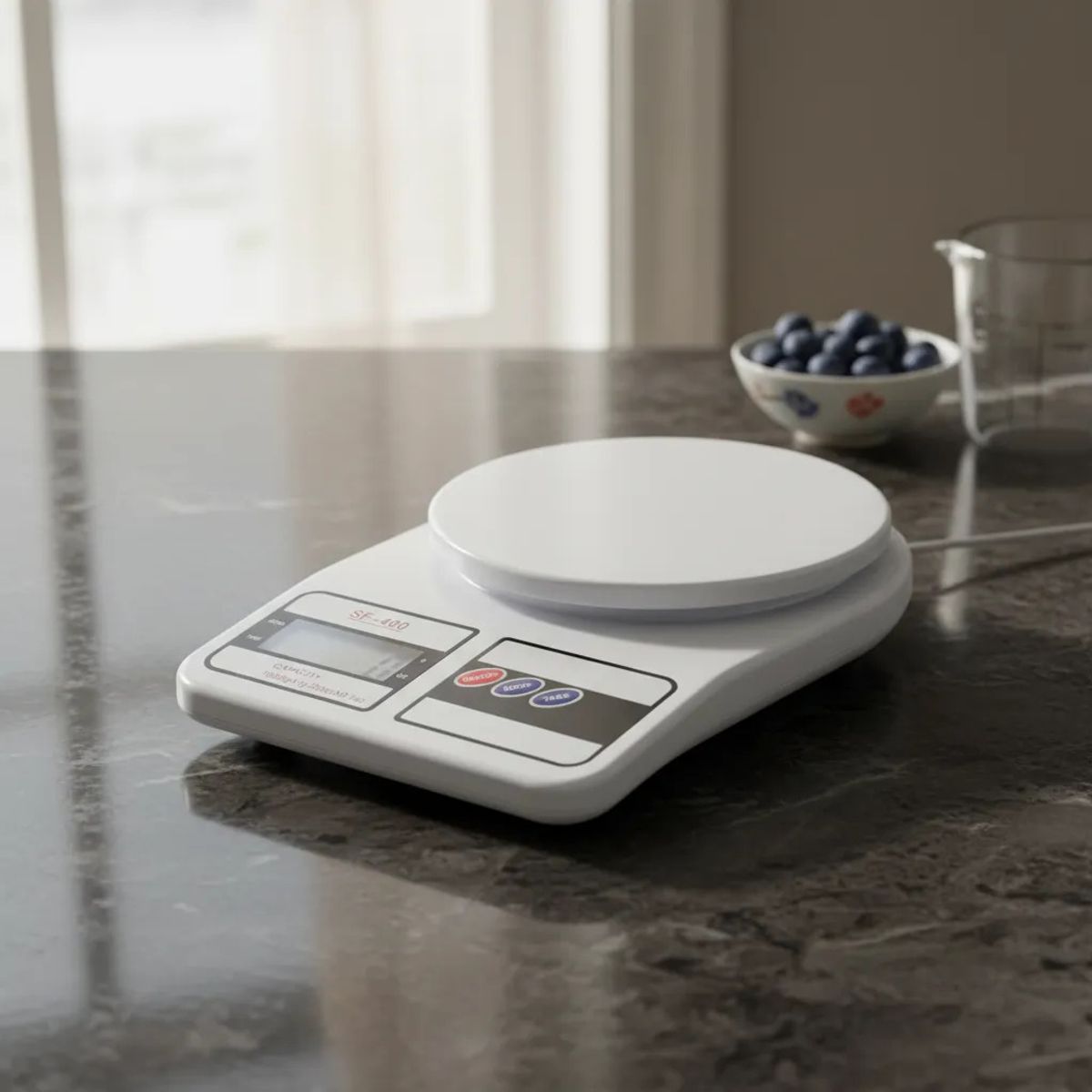 GENERICO - Balanza Pesa Digital Para Cocina 1g A 10kg Color Blanco