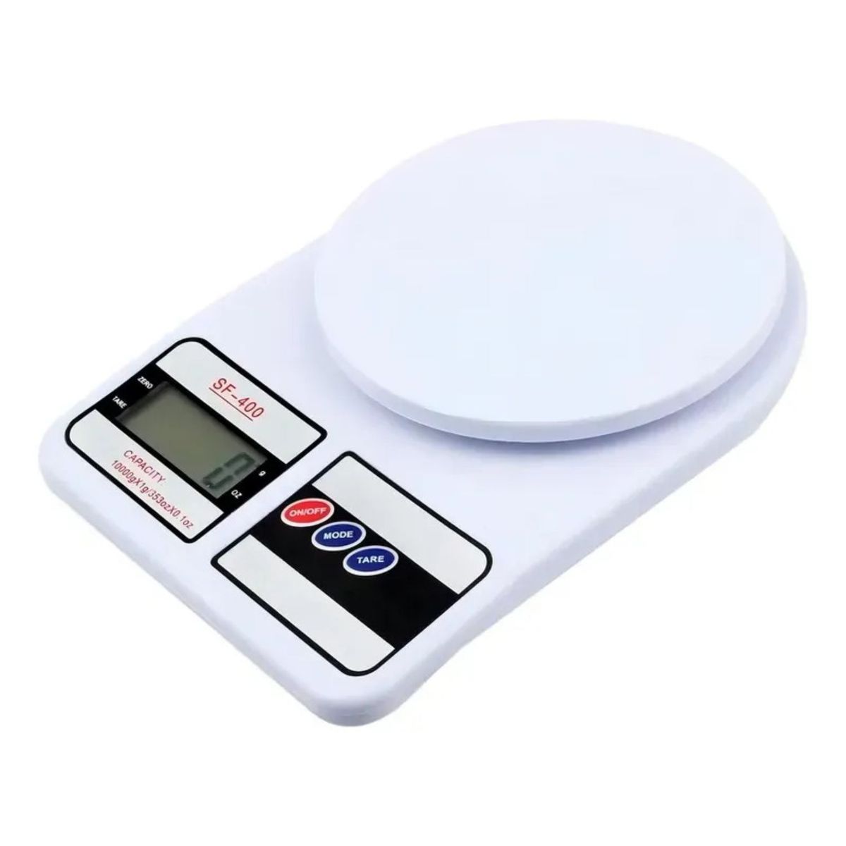 GENERICO - Balanza Pesa Digital Para Cocina 1g A 10kg Color Blanco