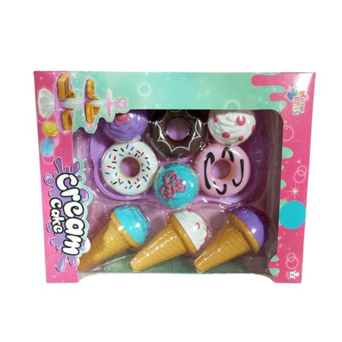 GENERICO - Caja juguete de helado y dona