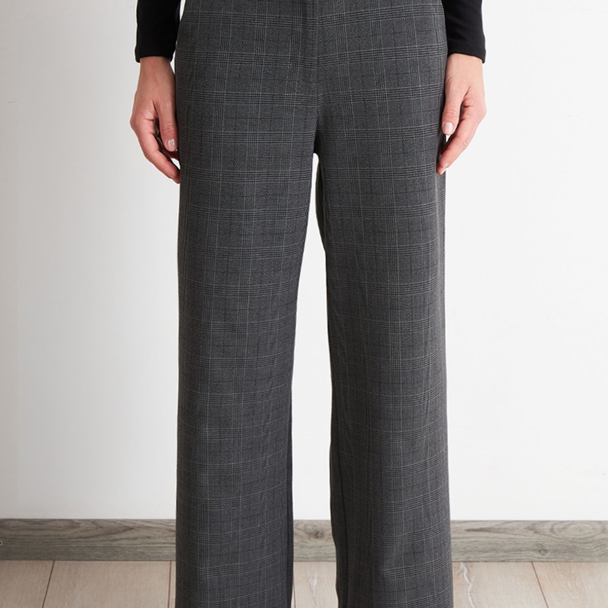 NICOPOLY - Pantalón Tartán Gris Nicopoly