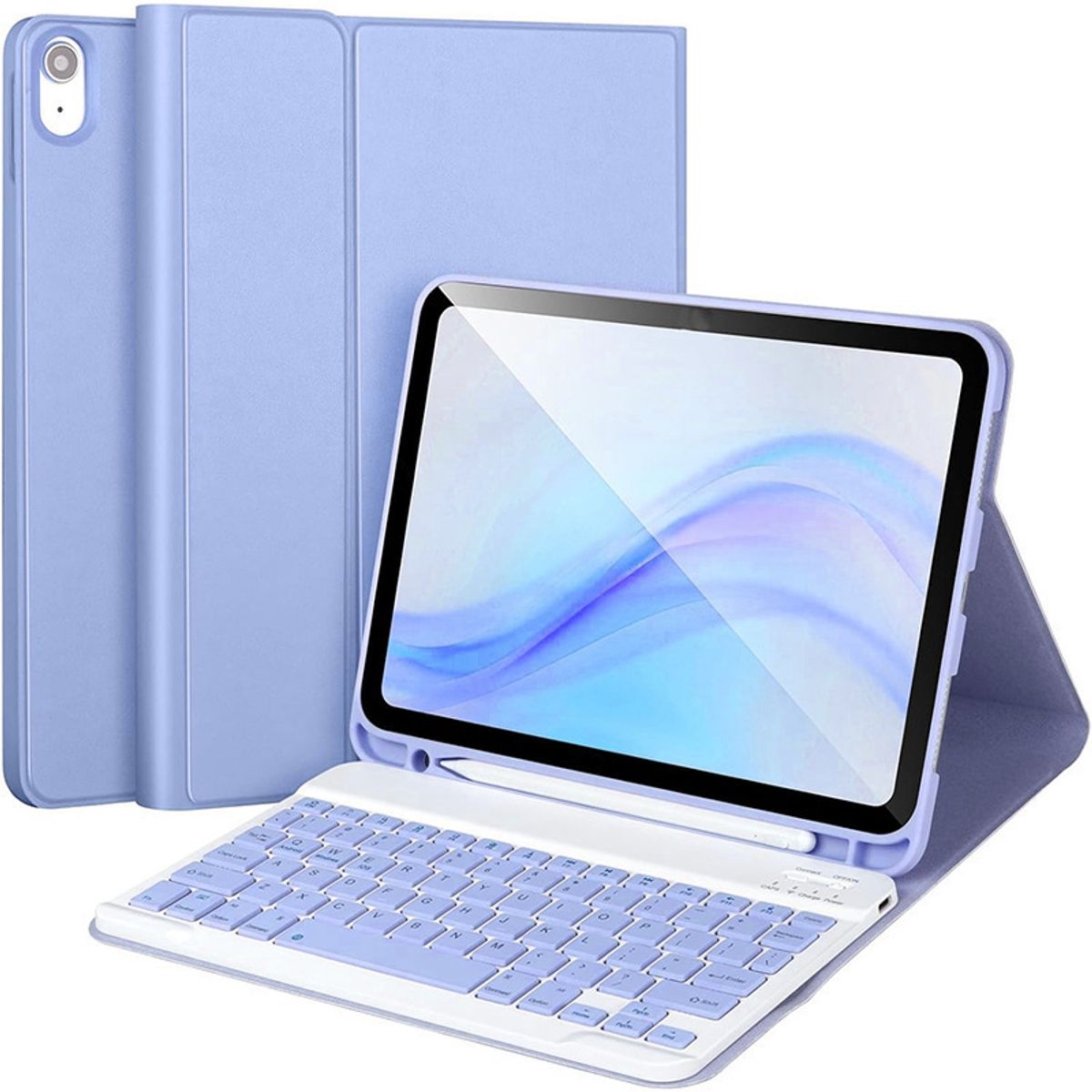 GENERICO - Funda con Teclado Ipad Mini 7 Español Ñ