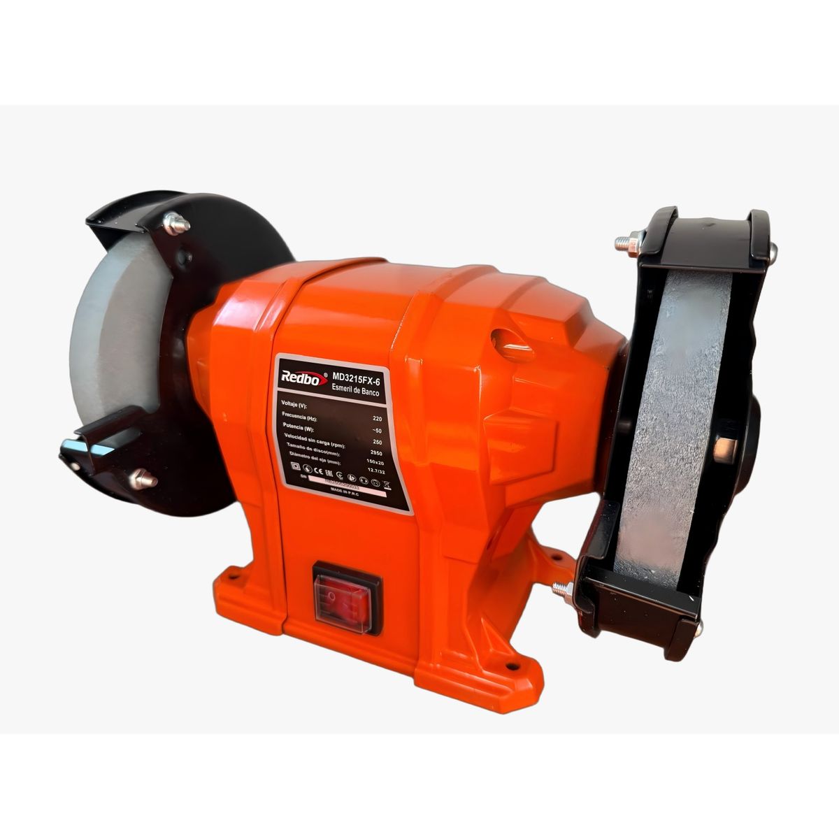 REDBO - Esmeril de Banco Redbo MD3215FX-6 "Bench Master 150" (250W, 6 Pulgadas, 2950 RPM)