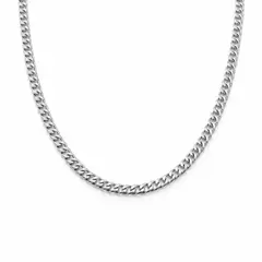 LK LUKSO - Cadena Cubana Hombre 5mm Acero Inoxidable