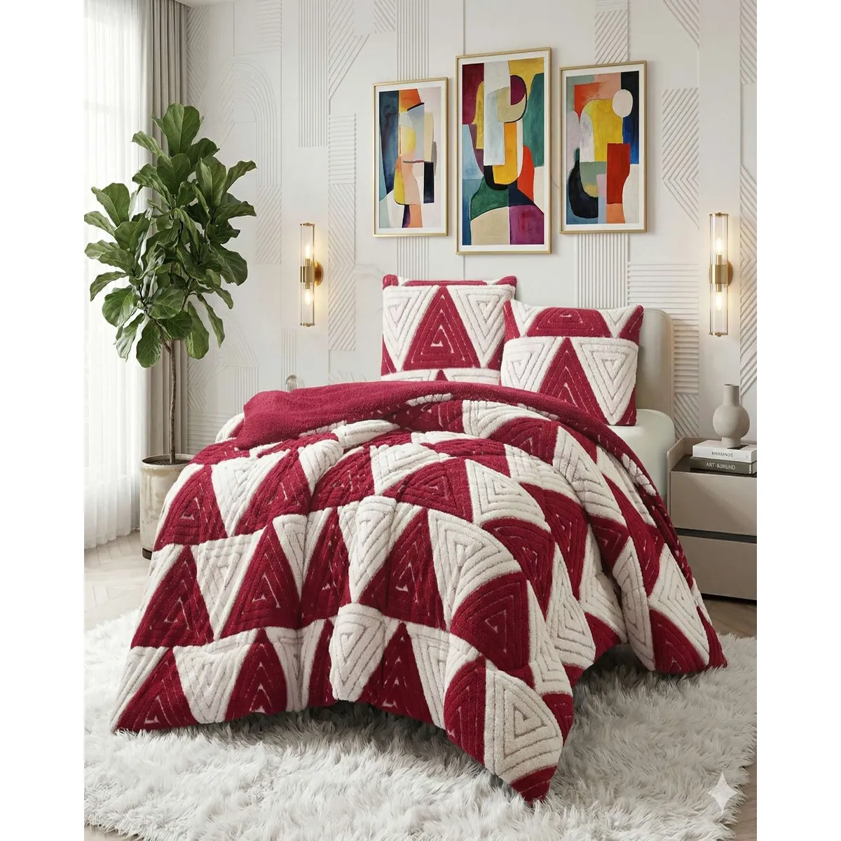 GENERICO - CUBRECAMA CHIPORRO KING INVIERNO JACQUARD PREMIUM  EXTRA SUAVE
