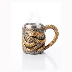 GENERICO - Taza Serpiente en Relieve Estilo Medieval Diseño 3D