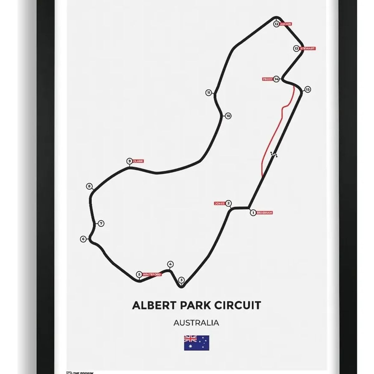 GENERICO - Cuadro Fórmula 1 Circuito Australia Pista Melbourne I 2026 F1