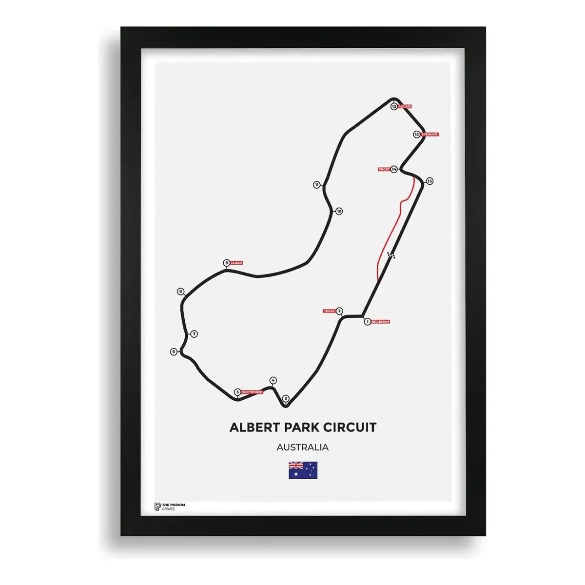 GENERICO - Cuadro Fórmula 1 Circuito Australia Pista Melbourne I 2026 F1