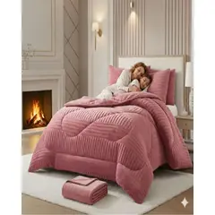 GENERICO - SET CUBRECAMA CHIPORRO MÁS SÁBANA POLAR KING ELEGANTE