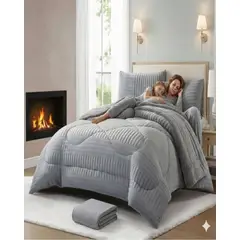 GENERICO - SET CUBRECAMA CHIPORRO MÁS SÁBANA POLAR PLAZA Y MEDIA ELEGANTE