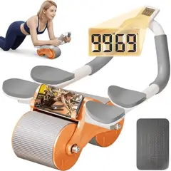 MOVI - Rueda Abdominal con Rebote Automático y Contador Digital