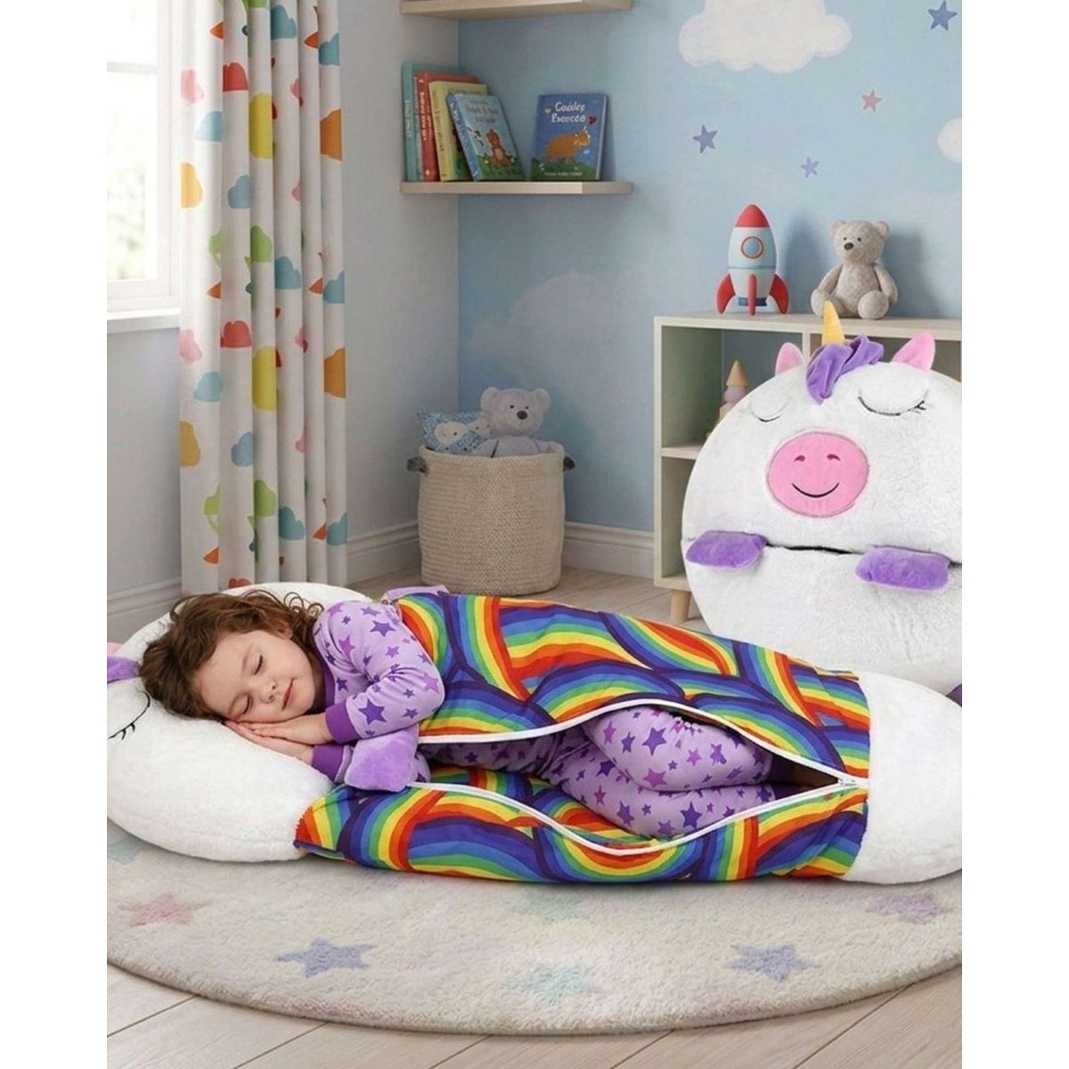 GENERICO - SACO DE DORMIR INFANTIL 2 EN 1 ALMOHADA Y DIVERSIÓN EN UNO REPLICA