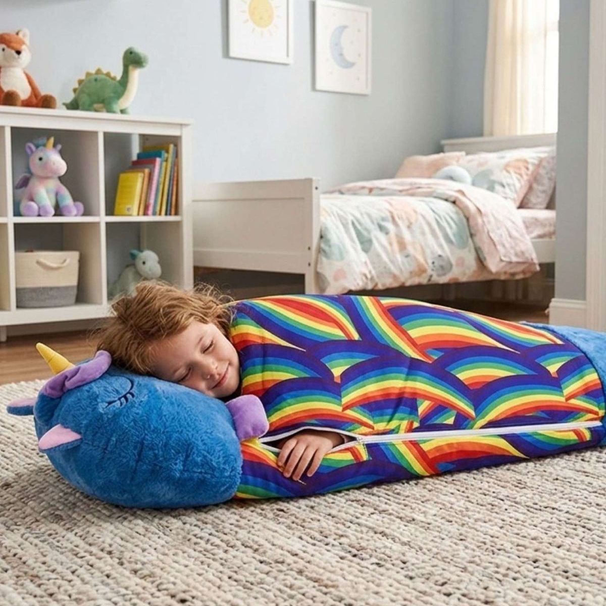 GENERICO - SACO DE DORMIR INFANTIL 2 EN 1 ALMOHADA Y DIVERSIÓN EN UNO REPLICA
