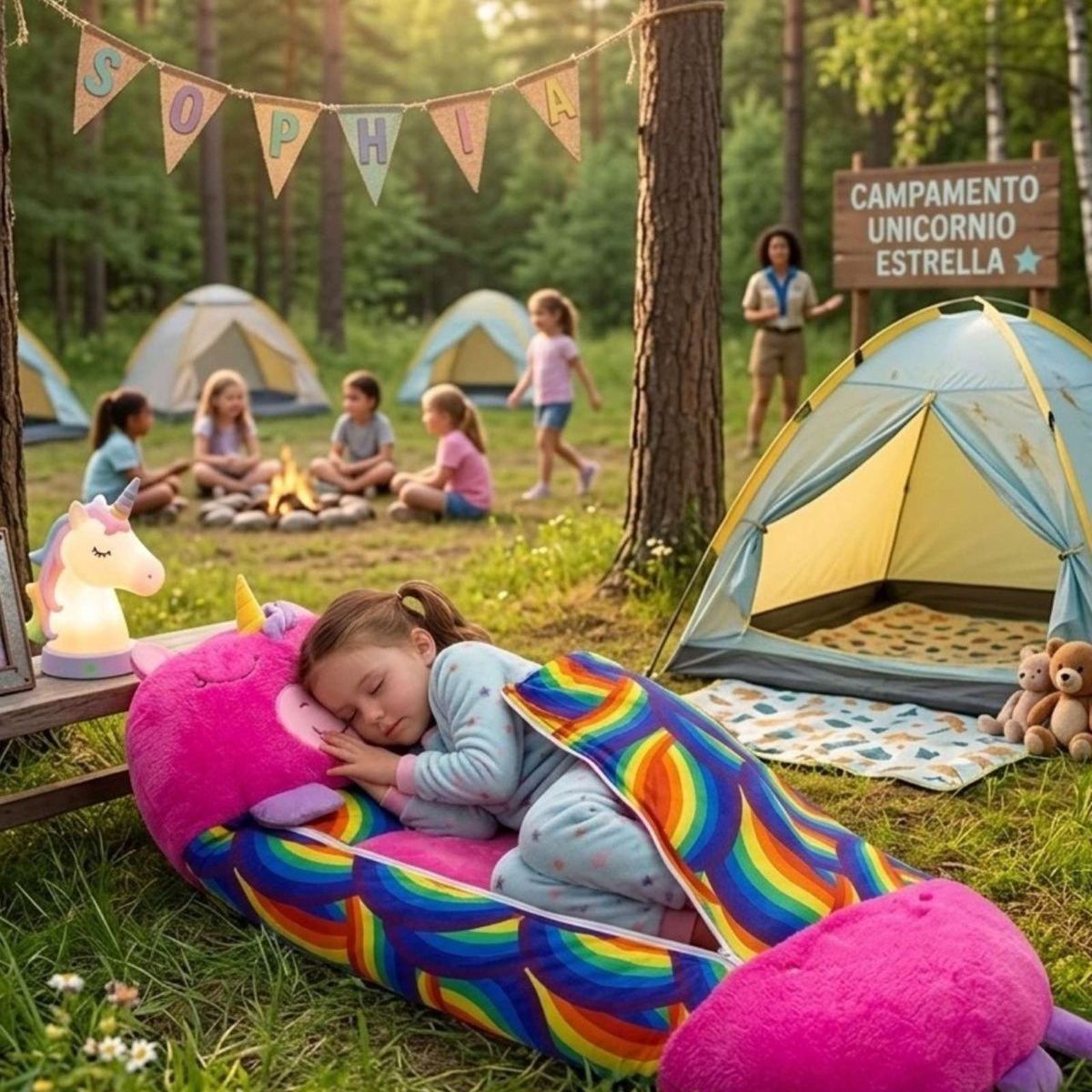 GENERICO - SACO DE DORMIR INFANTIL 2 EN 1 ALMOHADA Y DIVERSIÓN EN UNO REPLICA