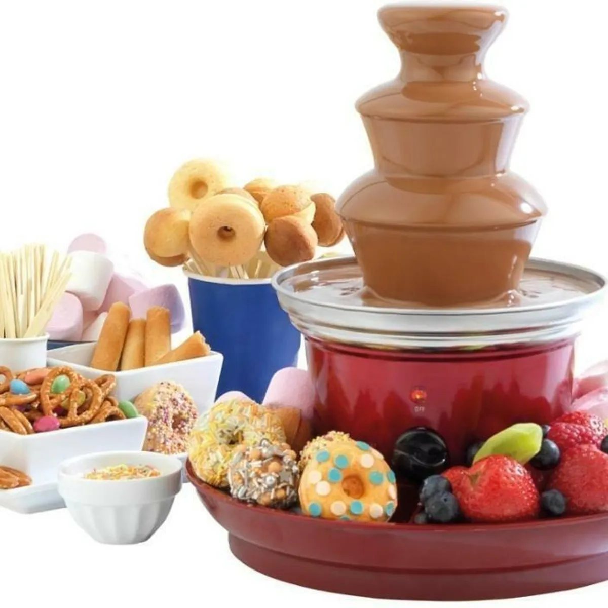 GENERICO - Cascada Fuente De Chocolate 3 Nivel Fondue Chocolate Fiesta