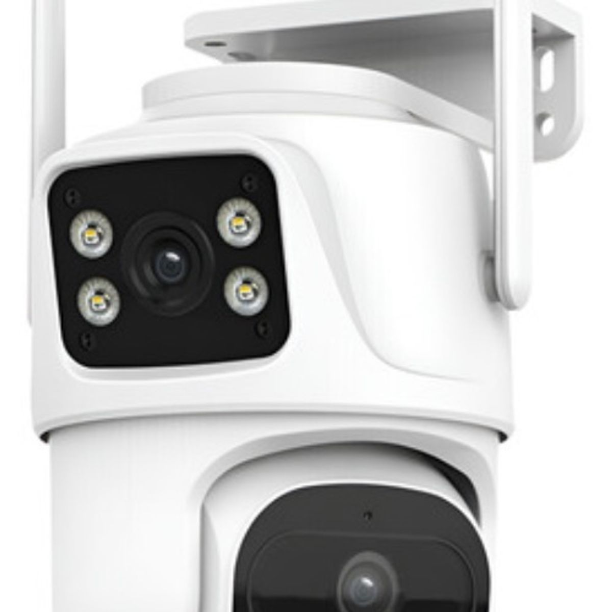 GENERICO - Cámara Wifi Seguridad Ip Exterior Doble Lente Wifi Exterior Blanco - 221079