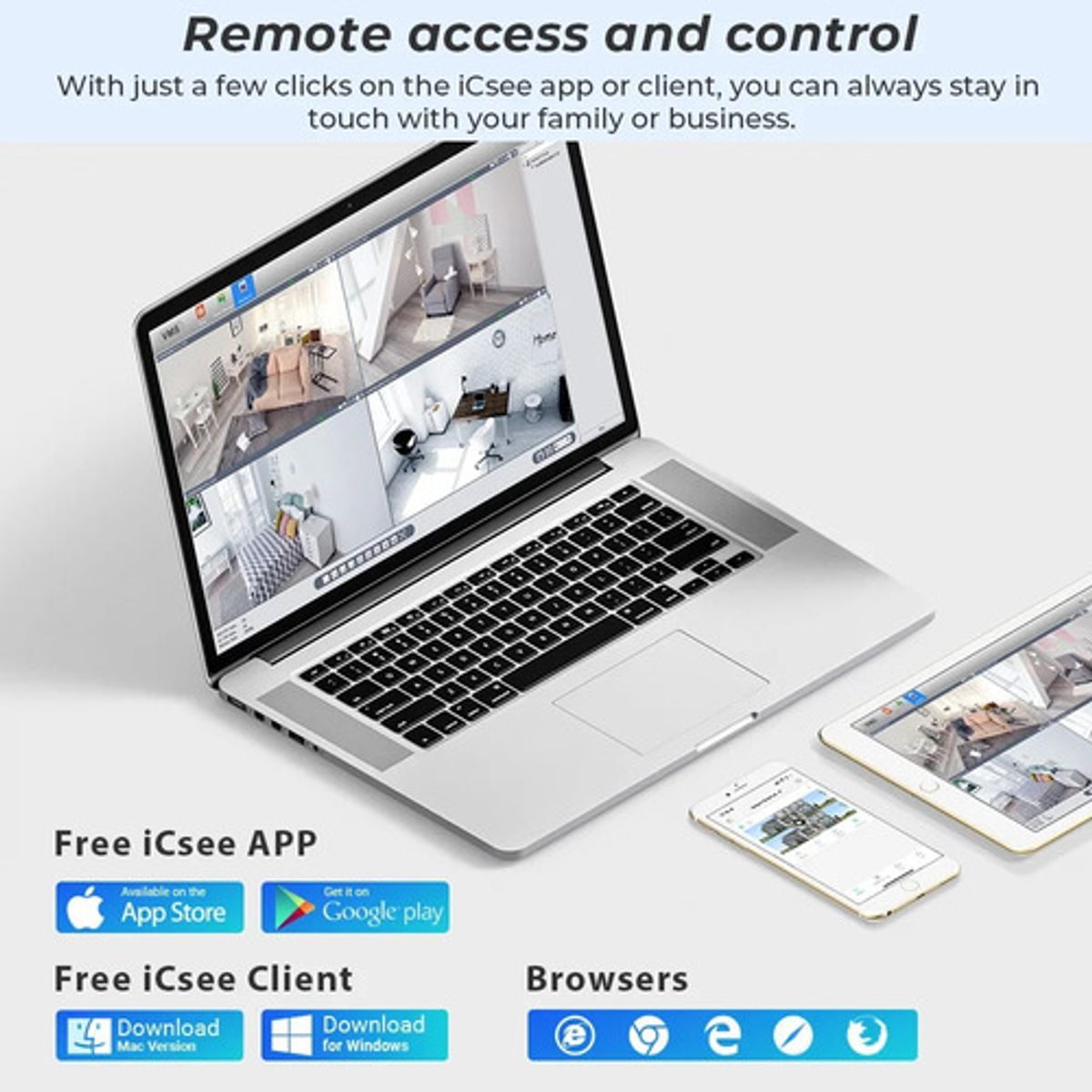 GENERICO - Cámara Wifi Seguridad Ip Exterior Doble Lente Wifi Exterior Blanco - 221079