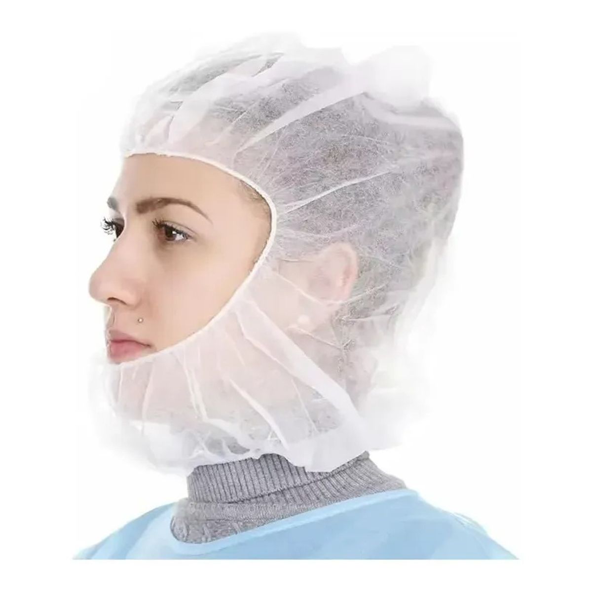 GENERICO - Cofia Desechable Blanca X 100 Unidades