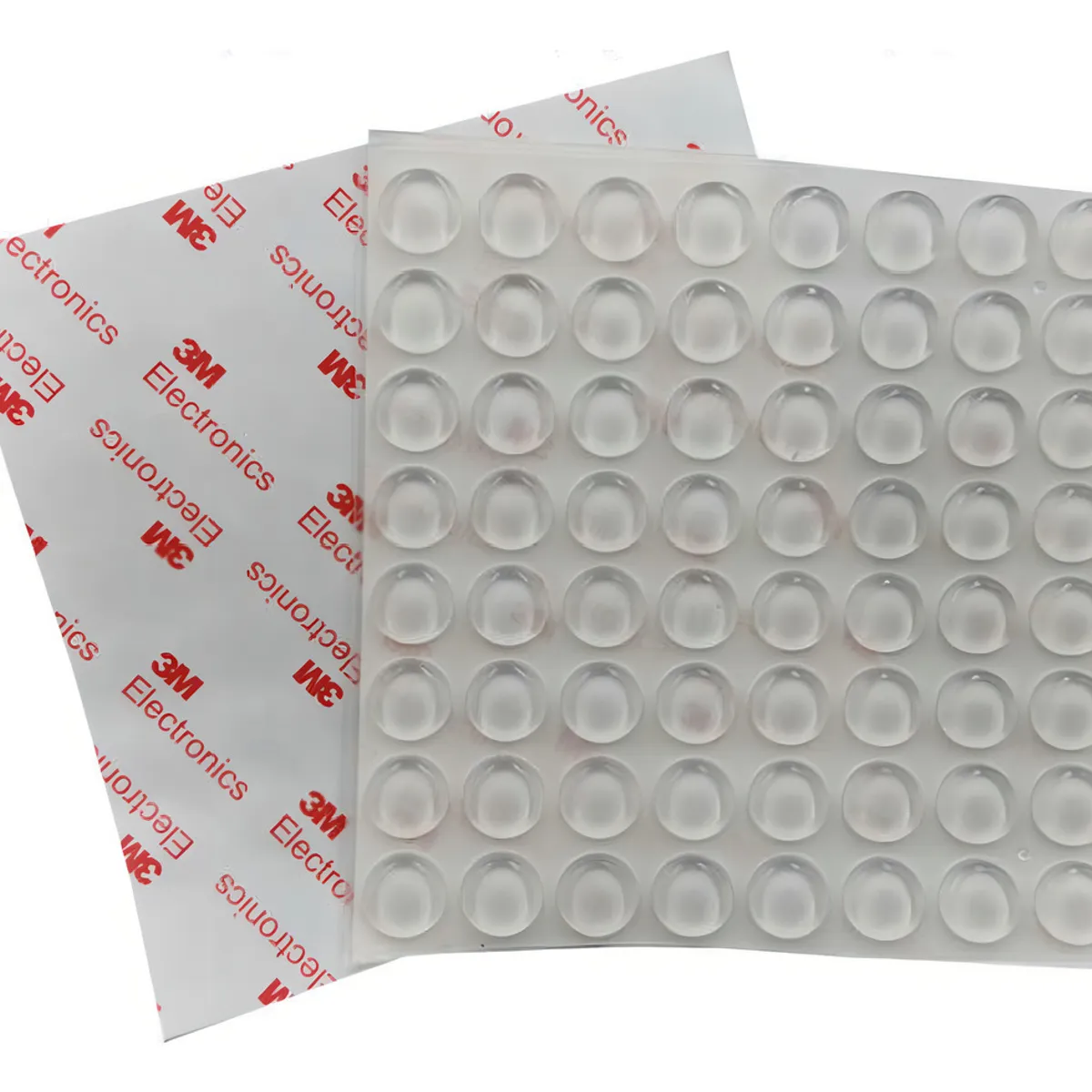 GENERICO - Set 100 Uds Topes Auto Adhesivo Transparente Puertas Muebles