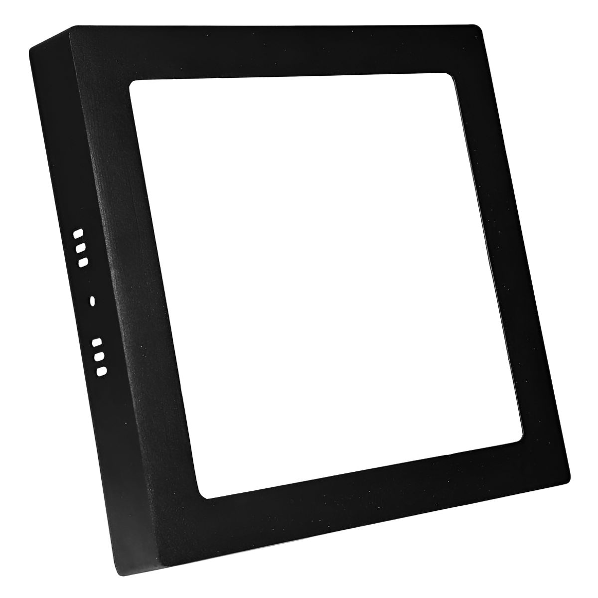 GENERICO - Panel Led Foco Plafon Cuadrado Sobrepuesto Negro 24w Estructura Negro Blanco Frío 6000-6500 °K
