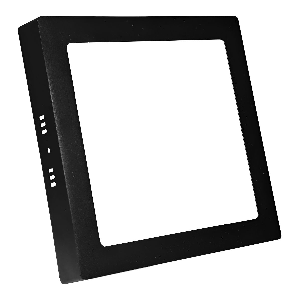 GENERICO - Panel Led Foco Plafon Cuadrado Sobrepuesto Negro 24w Estructura Negro Blanco Frío 6000-6500 °K
