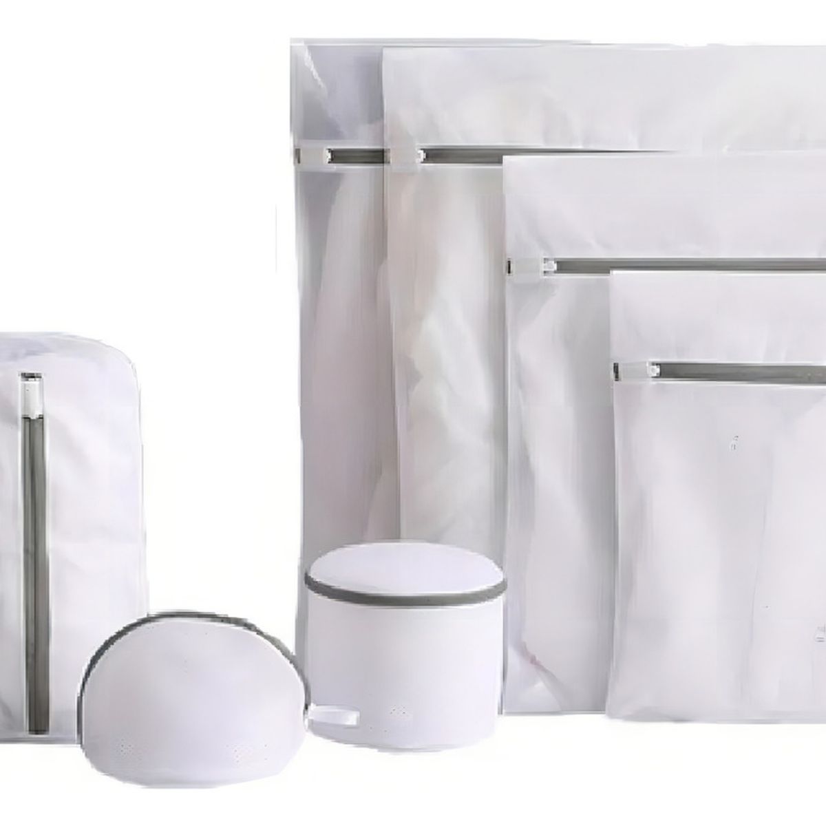 GENERICO - Bolsas Para Lavar Ropa Delicada Color Blanco 7 Unidades