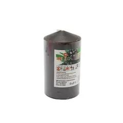 GENERICO - Vela cilíndrica negra con aroma de mora 5x8cm