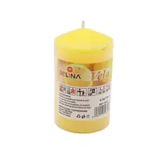 GENERICO - Vela cilíndrica aroma de limón amarilla 5x8cm