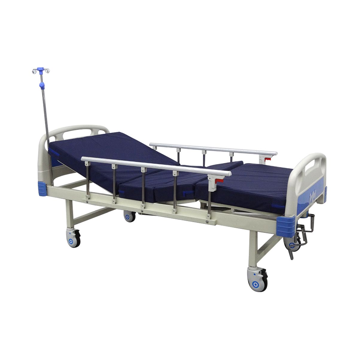 GENERICO - Cama Clínica Manual 2 posiciones. Incluye Colchón 8 cm