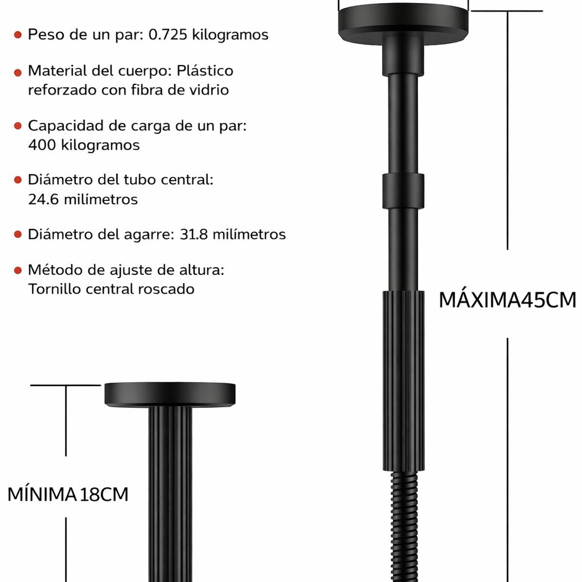 GENERAL - Soporte Ajustable Para Mueble Cama O Sofá 18-45 Cm Reforzado