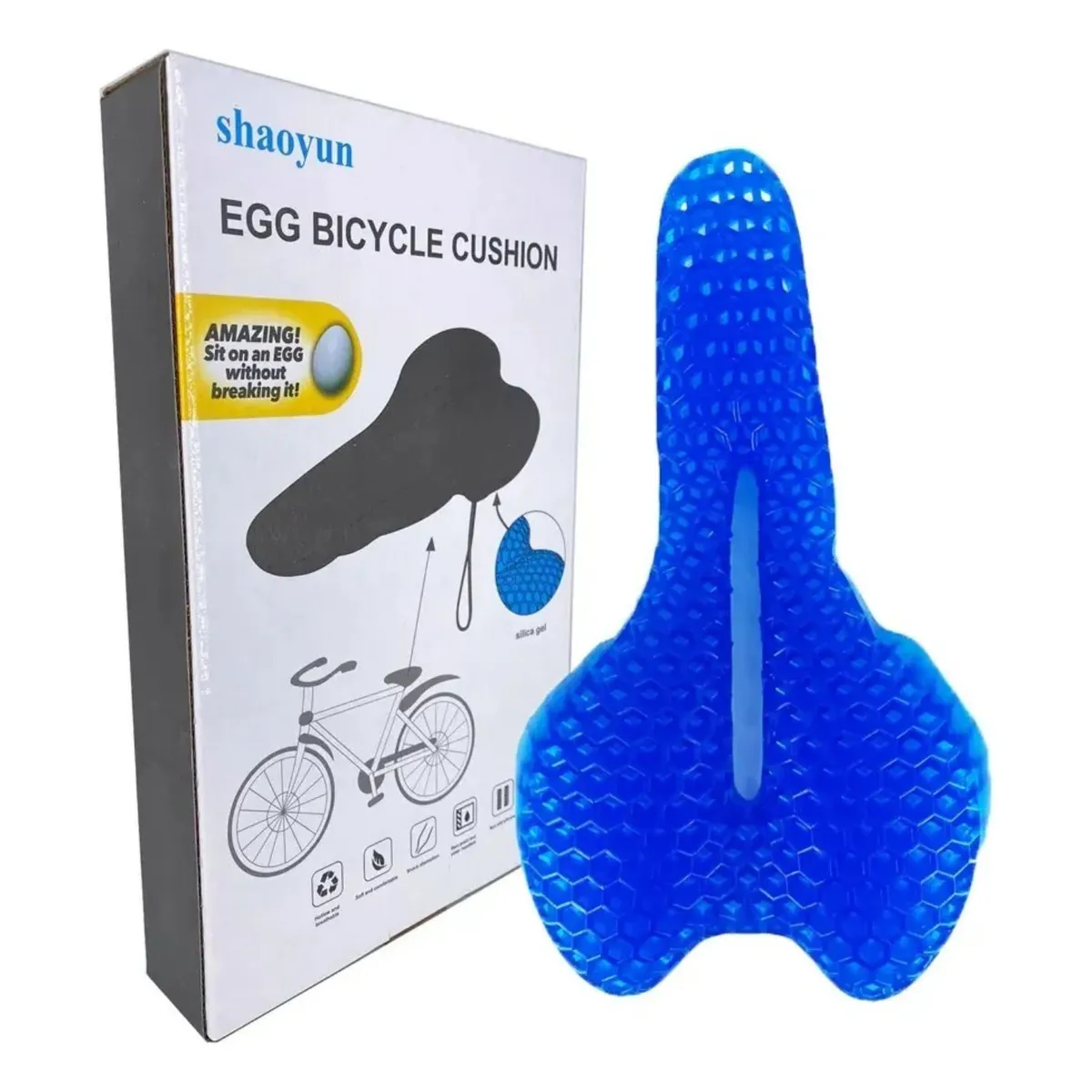 GENERICO - Funda Asiento Cojín Para Sillín Bicicleta Acolchado Gel