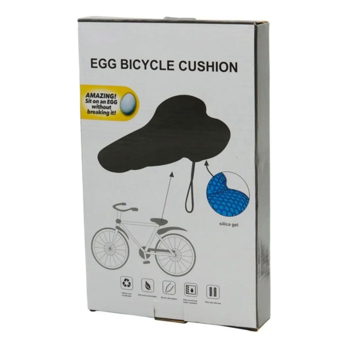 GENERICO - Funda Asiento Cojín Para Sillín Bicicleta Acolchado Gel