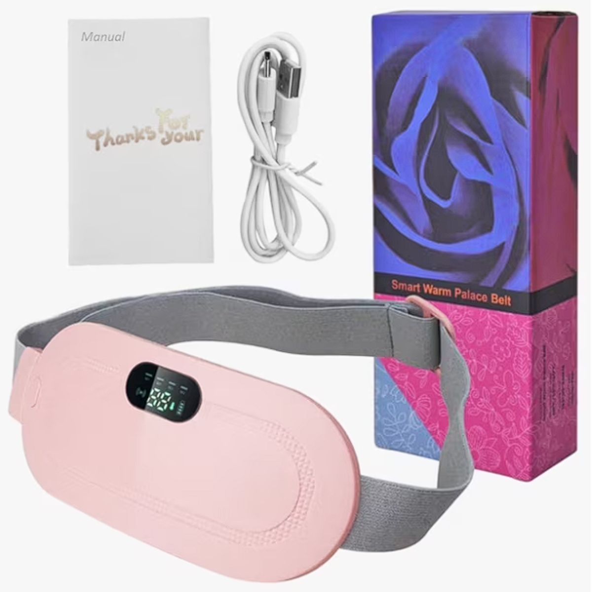 MOVI - Cinturón Térmico para Cólicos y Dolores Menstruales con Calor Terapéutico