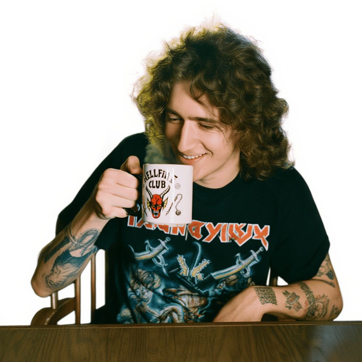 SM - Tazón Hellfire Club Estilo Fantasía  Taza Gamer Diseño Demonio Retro  Mug Cerámica 11oz Coleccionable