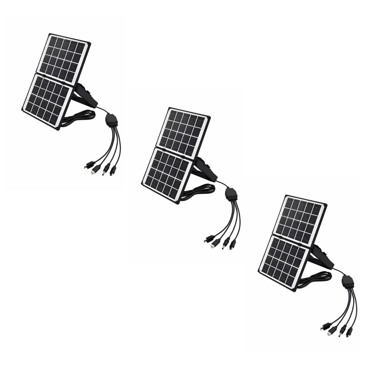 GENERICO - Pack X3 Panel Solar 4w Fotovoltaico 5v Energia Solar 4w 5V