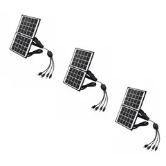 GENERICO - Pack X3 Panel Solar 4w Fotovoltaico 5v Energia Solar 4w 5V