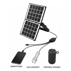 GENERICO - Pack X3 Panel Solar 4w Fotovoltaico 5v Energia Solar 4w 5V