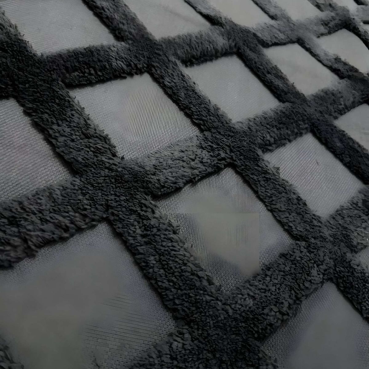 GENERICO - ALFOMBRA JACQUARD TEXTURIZADA CON DISEÑO Y FLECOS 180X200 CM