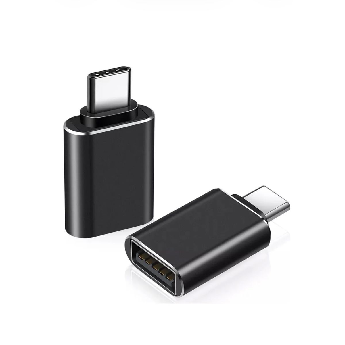 GENERICO - adaptador usb A a usb C  Otg 3.0 hembra a macho convertidor gris