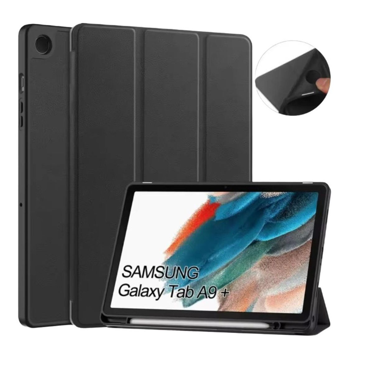 GENERICO - Funda con Portalapiz tablet Tab A9 Plus -Tab A9+ de 11 pulgadas